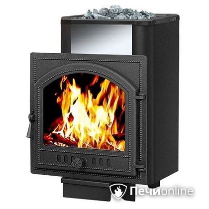 Дровяная банная печь Везувий Сенсация 28 Антрацит (205) 2017 в Хабаровске